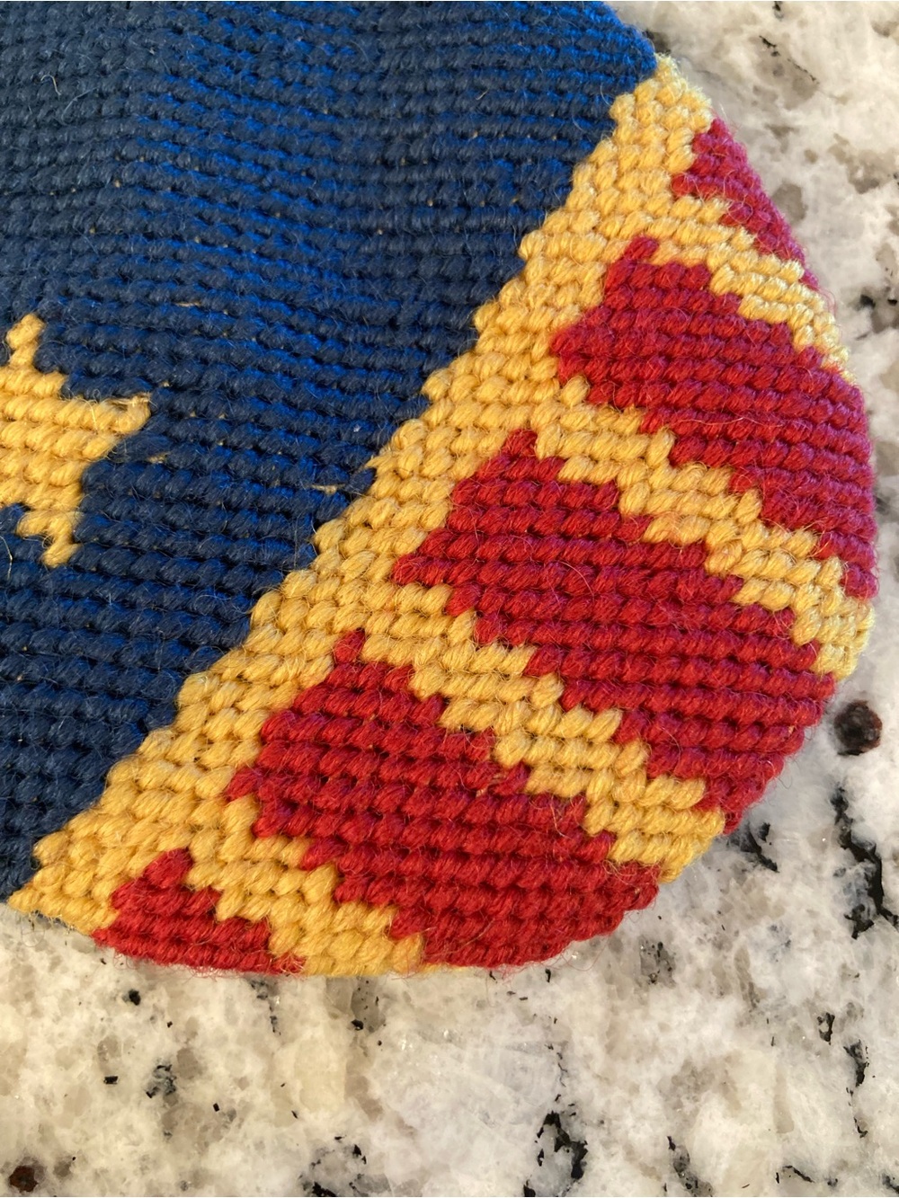 Vintage With Tag Needlepoint Christmas Stocking - Picture 7 of 8